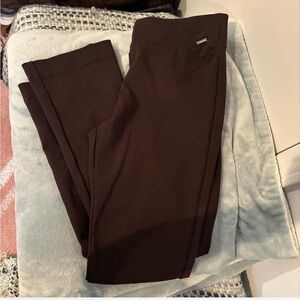 Brown flare business casual pants